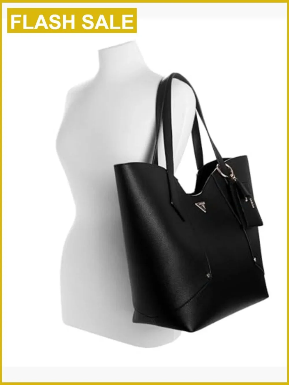 Large 2-in-1 Tote with Removable Pouch and Card Case Charm